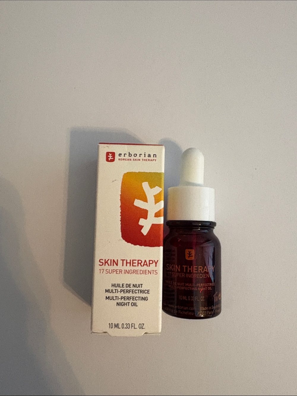 New Erborian Skin Therapy Multi-Perfecting Night Oil – White & Red .33oz